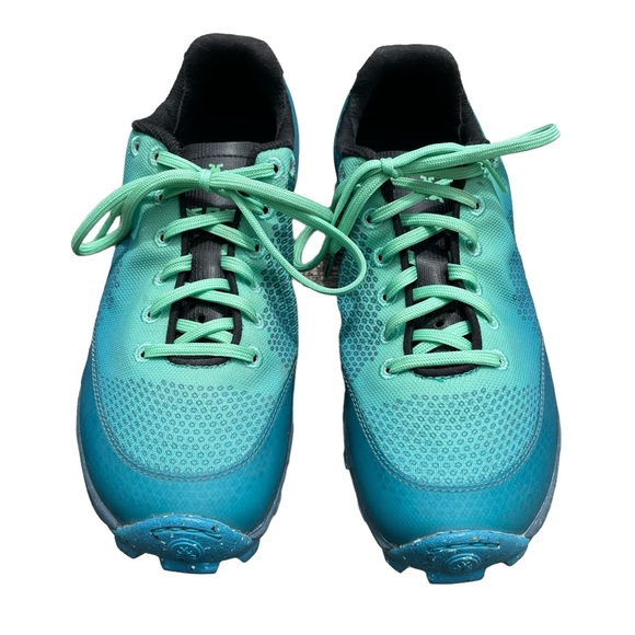 Icebug Shoes - Icebug Acceleritas8 Minimalistic High Traction Running Shoe Blue Green Size 7